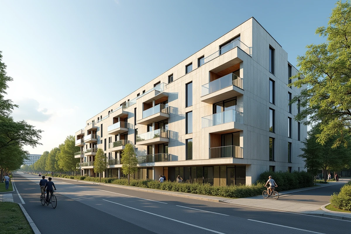 Immeuble résidentiel neuf et durable dans le quartier en développement de Paris-Saclay avec vue sur le campus